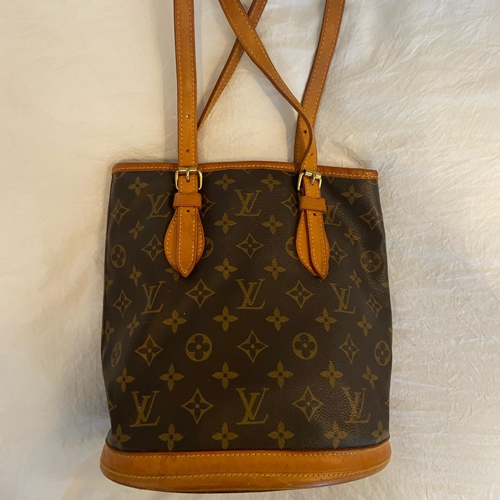 Louis Vuitton Brown Monogram Petit Bucket Bag